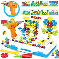 Los mejores  - Paochocky Puzzles 3D Montessori Juguetes Bloques Construccion Rompecabezas Bricolaje Taladro Eléctrico Juguetes para…